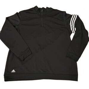 Adidas Black Long Sleeve 1/4 Zip Golf Climalite Golf Mens 2X Athleisure Gorpcore